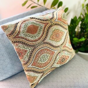 Paisley Patterned Accent Pillow